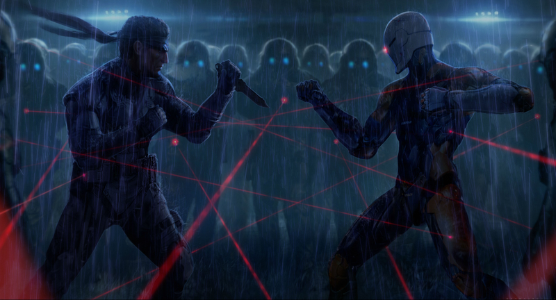 Art by Ben Mauro. “Snake and Ninja in a ROCKY face off,” Vogt-Roberts wrote. “’Now we can fight as warriors. Hand-to-hand, it is the basis of all combat. Only a fool trusts his life to a weapon.’”